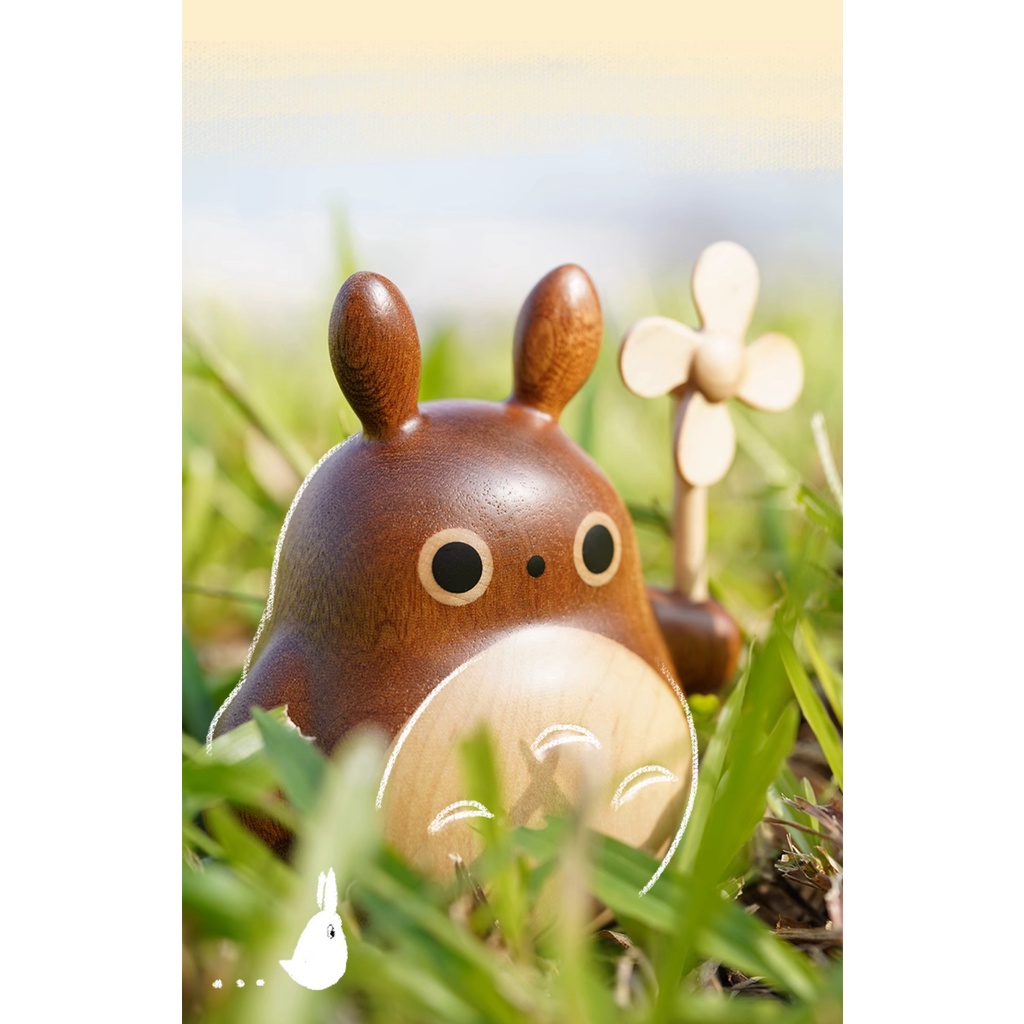 Dreamerhouse Búp Bê totoro Để Bàn Bằng Gỗ Màu Trơn Dễ Thương