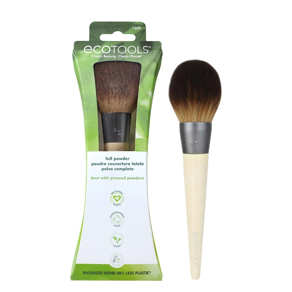 Cọ trang điểm và bông mút Ecotools Makeup Brush các loại màu xanh lá