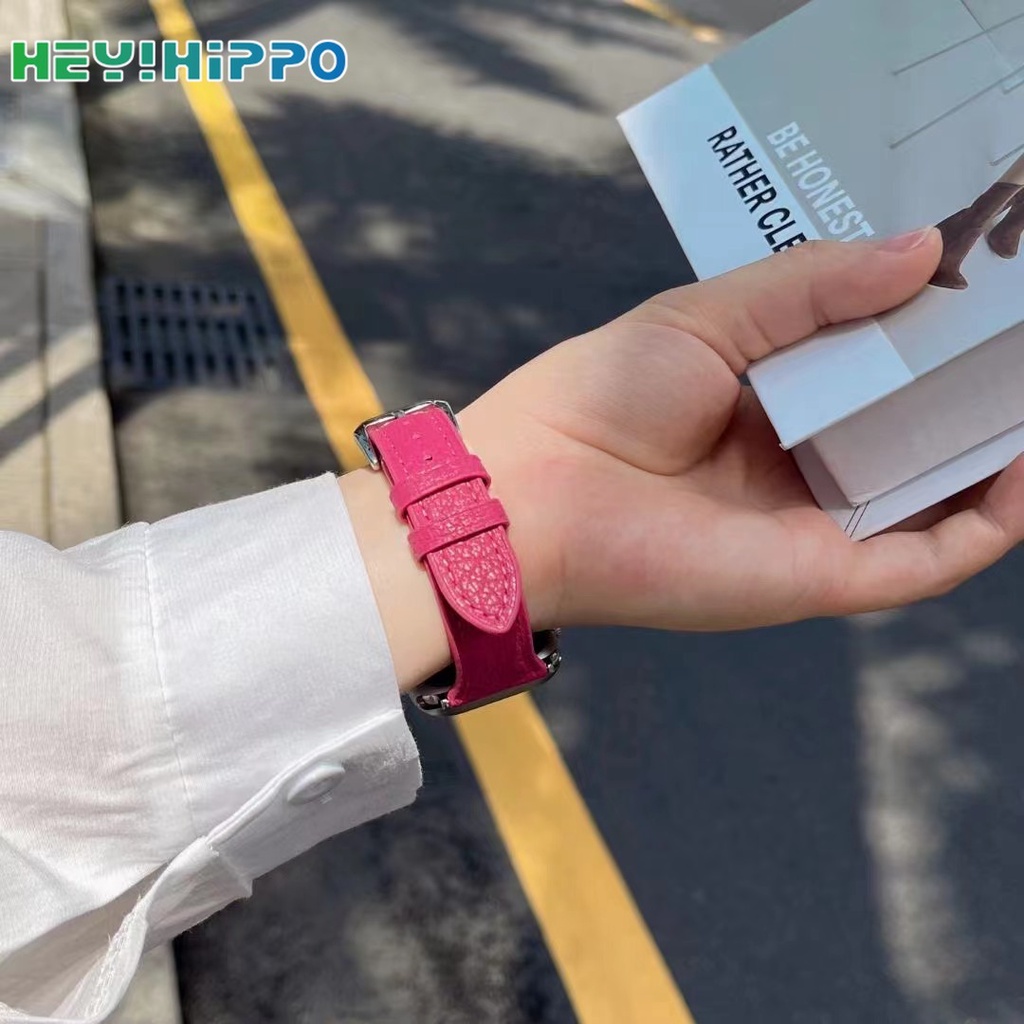 Dây Đeo Bằng Da Cho Đồng Hồ Thông Minh series 8 / 7 / 6 / 5 / se / 4 / 3 / 2 iwatch 45 / 44 / 41 / 42 / 40 / 38 / 49mm