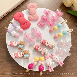 Set kẹp tóc nhiều màu dễ thương cho bé gái