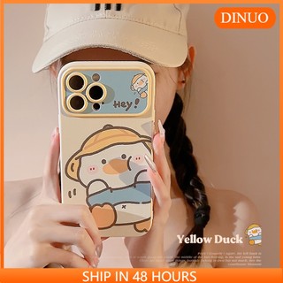 ỐP LƯNG IPHONE Ốp Điện Thoại Hình Chú Vịt Đội Mũ Rơm Cho iphone17/16/15 / 14promax / 13 / 12 / 11 / xr / xs / x / xsmax / 7 / 8plus/TX