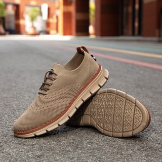 Nhập Khẩu Trang Trọng Giày Da oxfords Thắt Dây Đế Cao Su Mềm Trang Trọng Cho Nam Đám Cưới