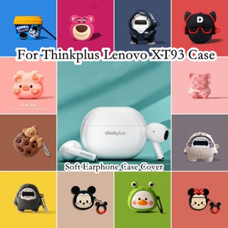 Hàng sẵn sàng! Vỏ Bảo Vệ Hộp Sạc Tai Nghe lenovo xt93 / lenovo thinkplus xt93 Bằng Silicon Họa Tiết Hoạt Hình Dễ Thương