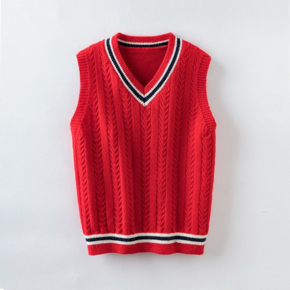 Áo Khoác sweater Không Tay Phong Cách Thời Trang Xuân Thu Mới 2023 Dành Cho Bé Gái