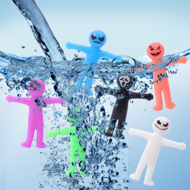 Set 1 / 5 Đồ Chơi Bóp Tay Hình Người Đàn Ông halloween Nhiều Màu Sắc Giải Tỏa Căng Thẳng