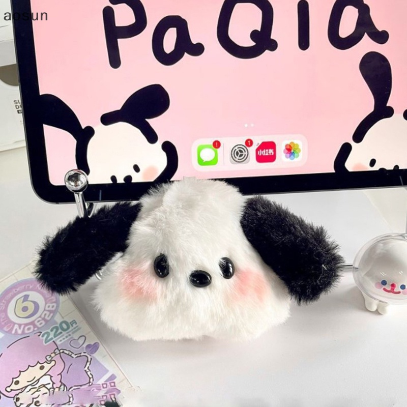 Aosun sanrio pochacco Búp Bê Nhồi Bông Hoạt Hình saniro Đeo Túi Đi Học Có Móc Khóa Quà Tặng