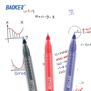  Combo 3 chiếc Bút gel liền mực Baoke PC5158 - Ngòi 0.5ml - Khô nhanh 
