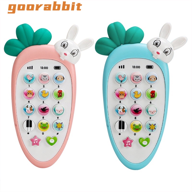 Đồ Chơi Điện Thoại Di Động Hình Dê Hoạt Hình Có Nhạc Giáo Dục Sớm Cho Bé