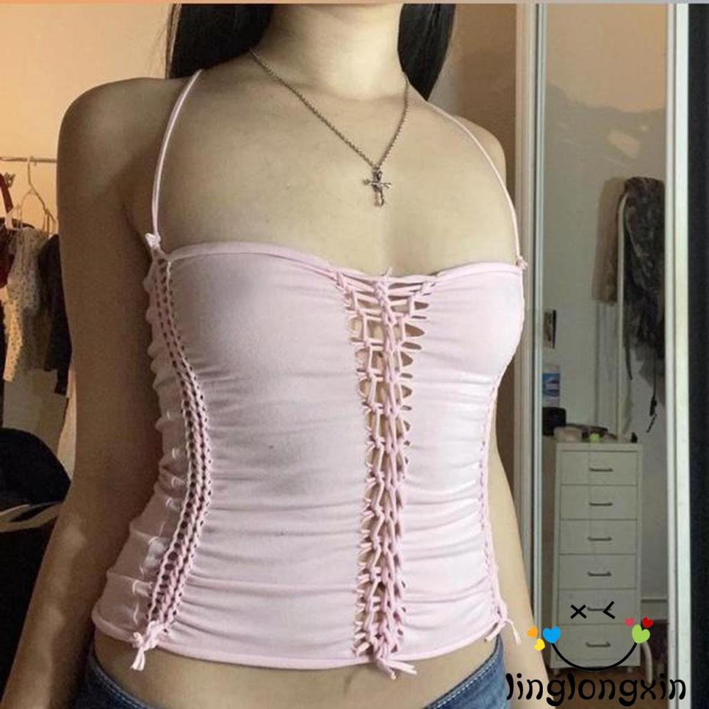 Áo 2 Dây Hở Lưng Thời Trang Mùa Hè Quyến Rũ Cho Nữ
