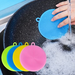 Miếng rửa bát silicon tiện dụng,miếng rửa chén silicon có quai treo-mckes