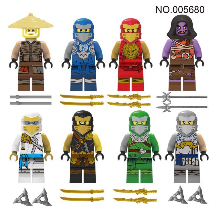 Bộ 12 Mô Hình lego ninjago Mini Cho Bé