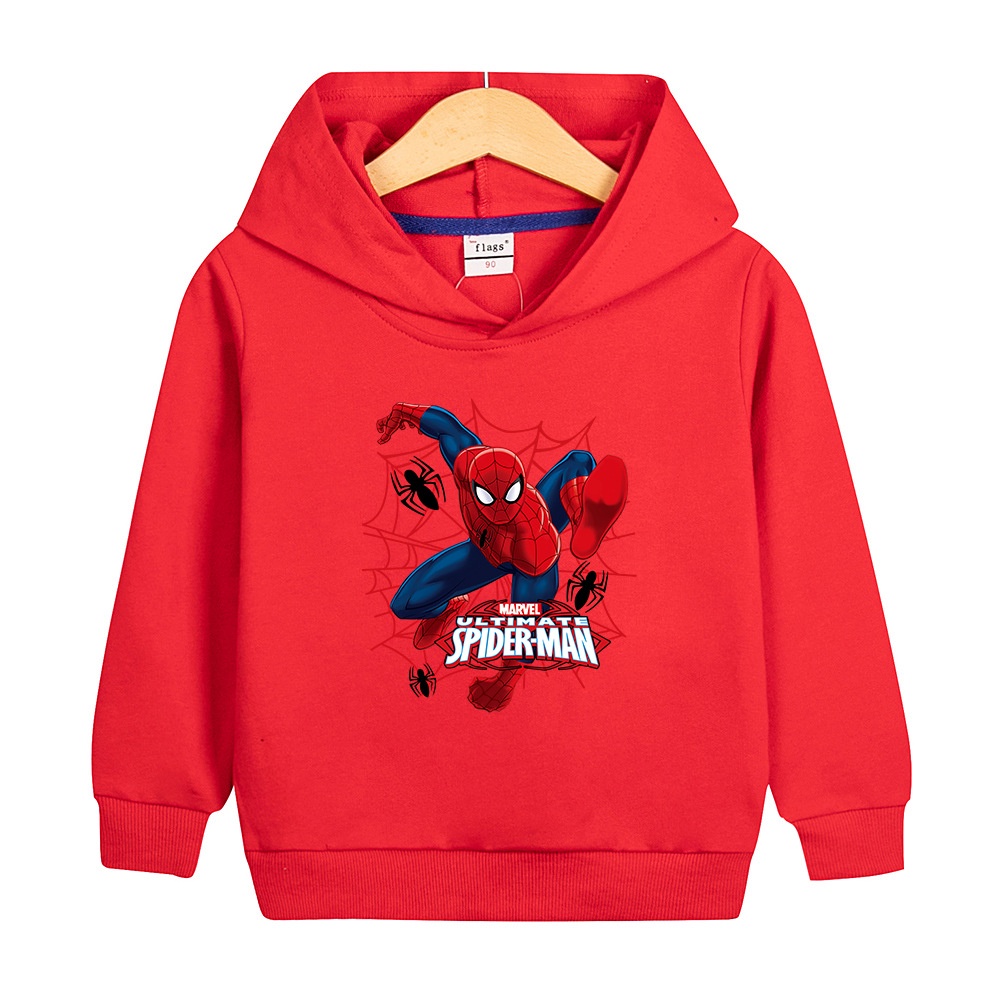 Áo Hoodie In Hình Người Nhện Hoạt Hình Thời Trang Mùa Thu 2023 Cho Bé 2-10 Tuổi