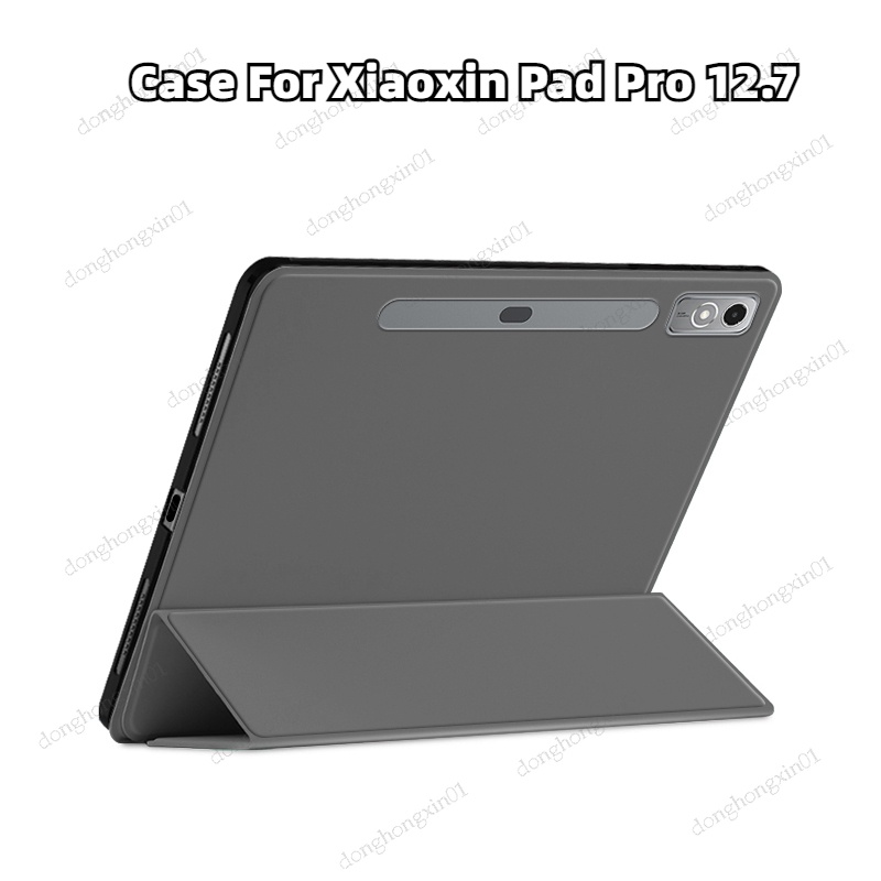 Ốp Bao Da pu Nắp Gập Kèm Giá Đỡ Đứng Sang Trọng Cho lenovo xiaoxin pad pro 12.7 inch tb-371fc pad pro 12.7 "tb371fc 2023 Ốp