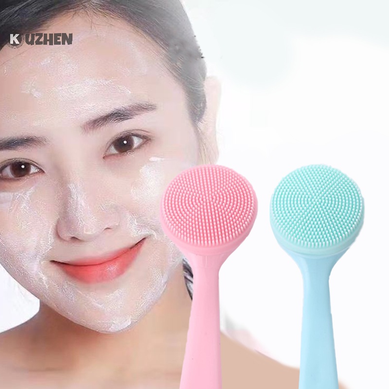 Kuzhen Bàn Chải silicone Rửa Mặt Mát Xa Loại Bỏ Mụn Đầu Đen