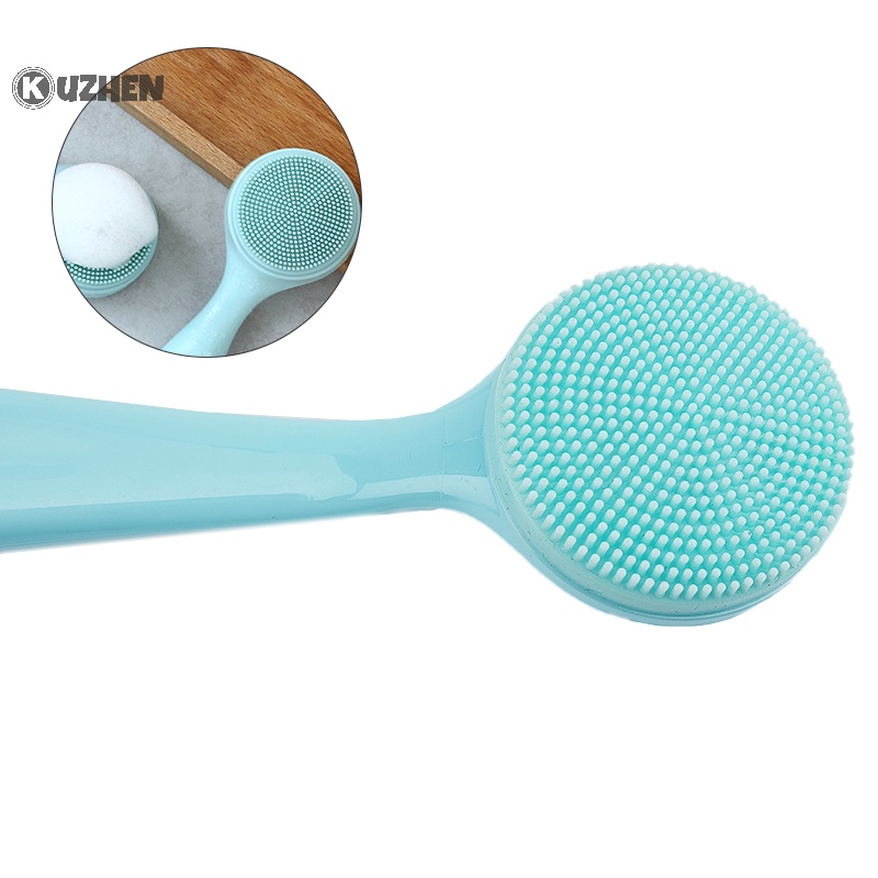 Kuzhen Bàn Chải silicone Rửa Mặt Mát Xa Loại Bỏ Mụn Đầu Đen
