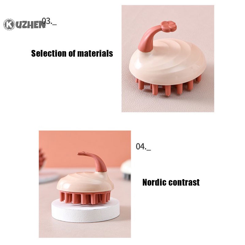 Kuzhen 1 Lược Gội Đầu Mát Xa Da Đầu Cầm Tay