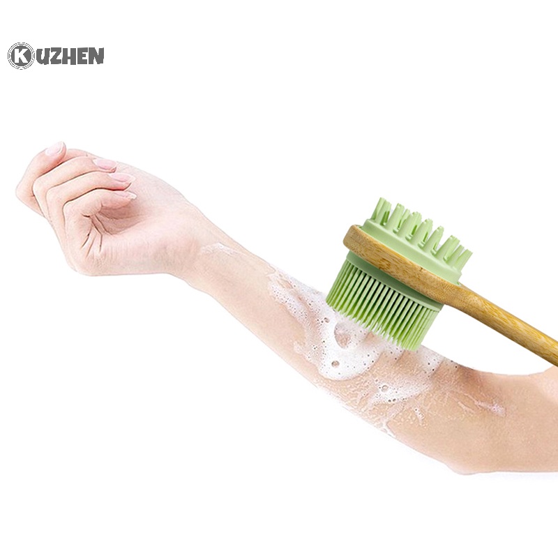 Bàn chải tắm KUZHEN bằng silicon chà lưng tẩy tế bào chết toàn thân