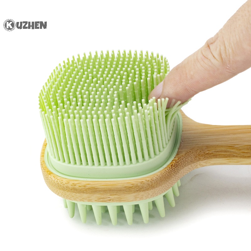 Bàn chải tắm KUZHEN bằng silicon chà lưng tẩy tế bào chết toàn thân