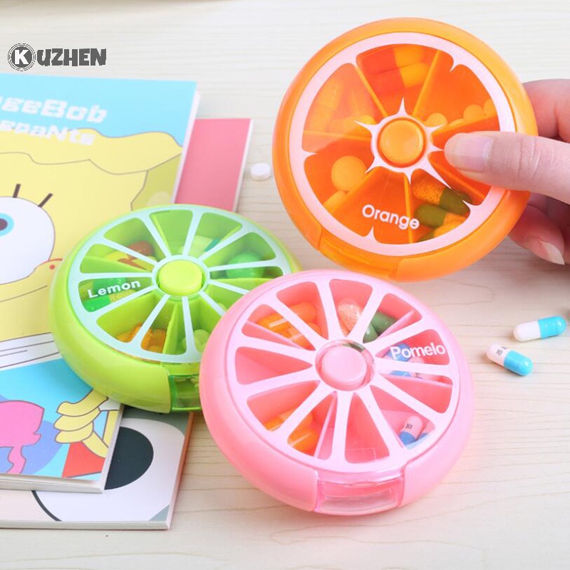 Kuzhen Hộp Đựng Thuốc Viên Chia Theo Tuần Tiện Lợi Du Lịch