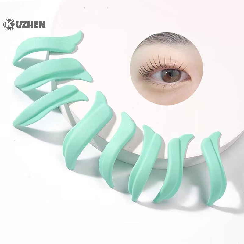 Set 4 / 5 Cặp Đệm silicone Hỗ Trợ Uốn Cong Lông Mi Có Thể Tái Sử Dụng