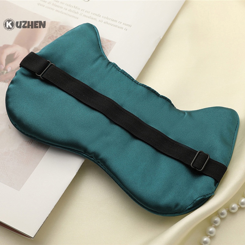 Kuzhen Mặt Nạ Che Mắt Ngủ Vải Lụa Mềm Mại Thư Giãn Cho Nam Và Nữ