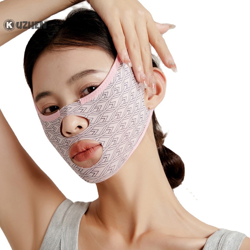 Kuzhen Dây Đai Đeo Giảm Béo Khuôn Mặt Chữ v