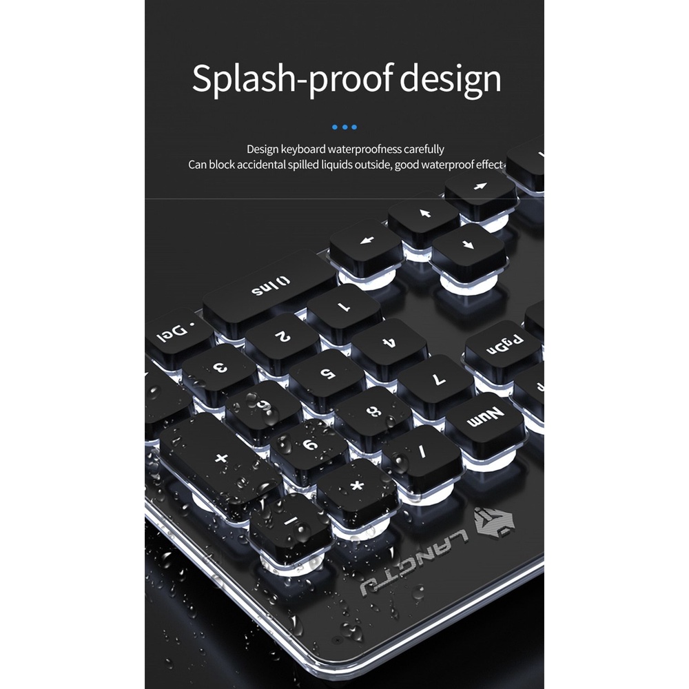 Bàn Phím Cơ Không Dây 104 Phím Chống Nước Đa Năng Dùng Cho laptop Máy Tính Bàn rgb