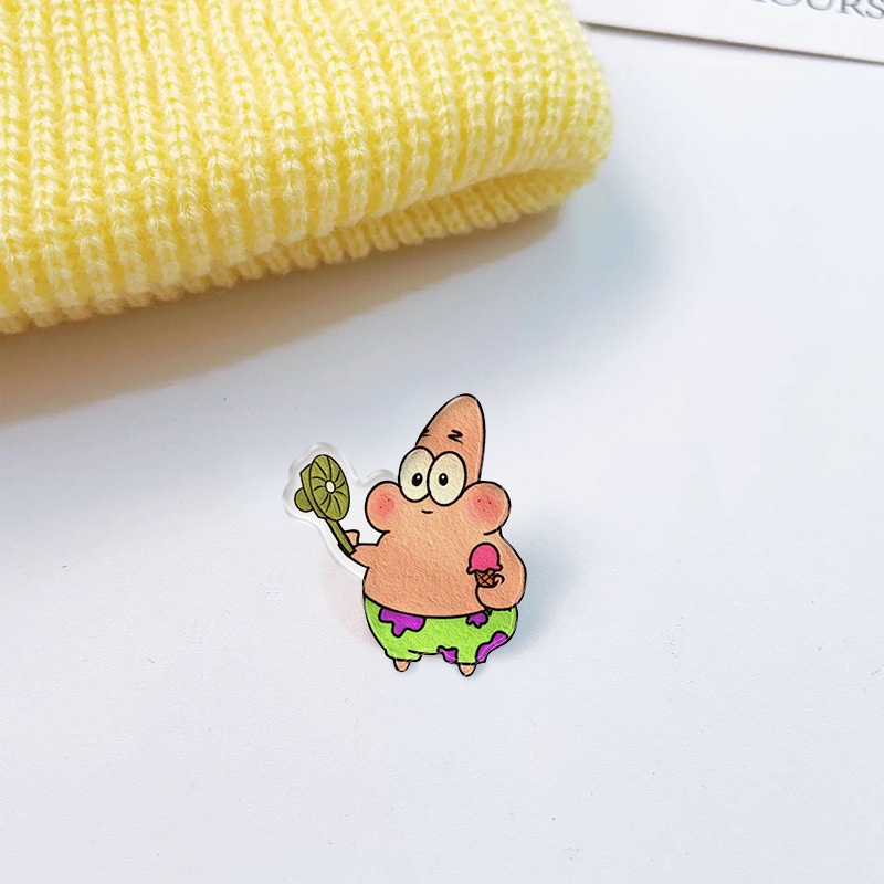 Dễ Thương Ghim Cài Áo Hình Bọt Biển Hoạt Hình Phong Cách Nhật Bản Đáng Yêu