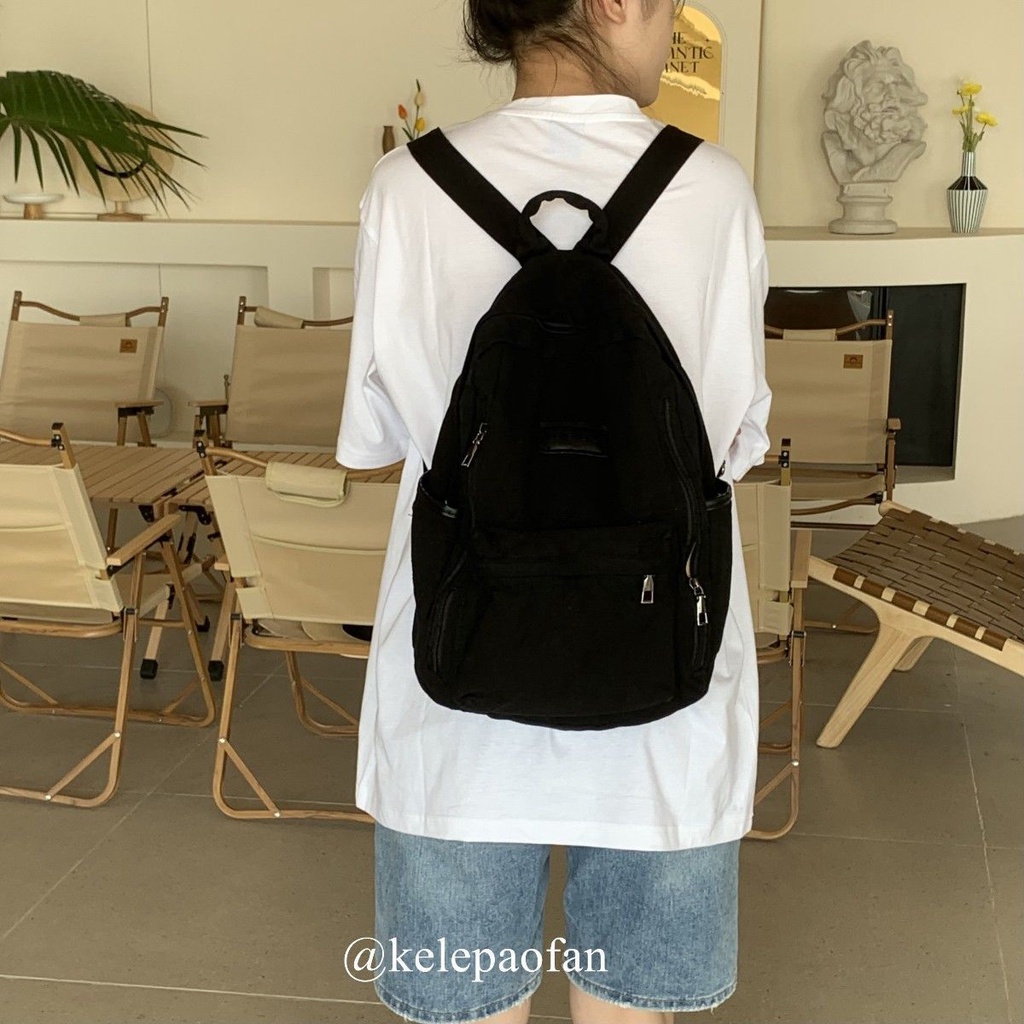 Salt Ba Lô Vải canvas Màu Sắc retro Nhật Bản Phù Hợp Với Sinh Viên Lười Dành Cho Nam Và Nữ