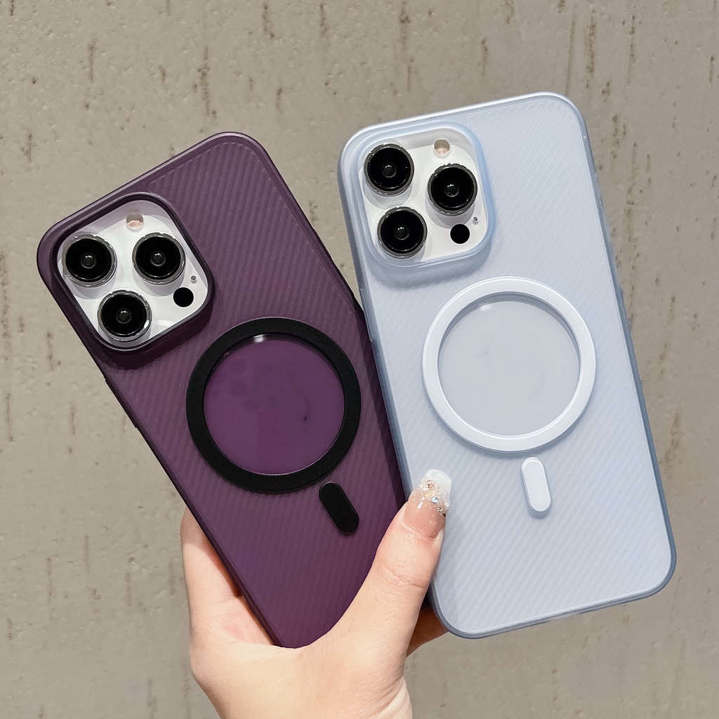 Ốp Lưng Trong Nhám Viền Màu Cho Điện Thoại iphone 14 13 pro max