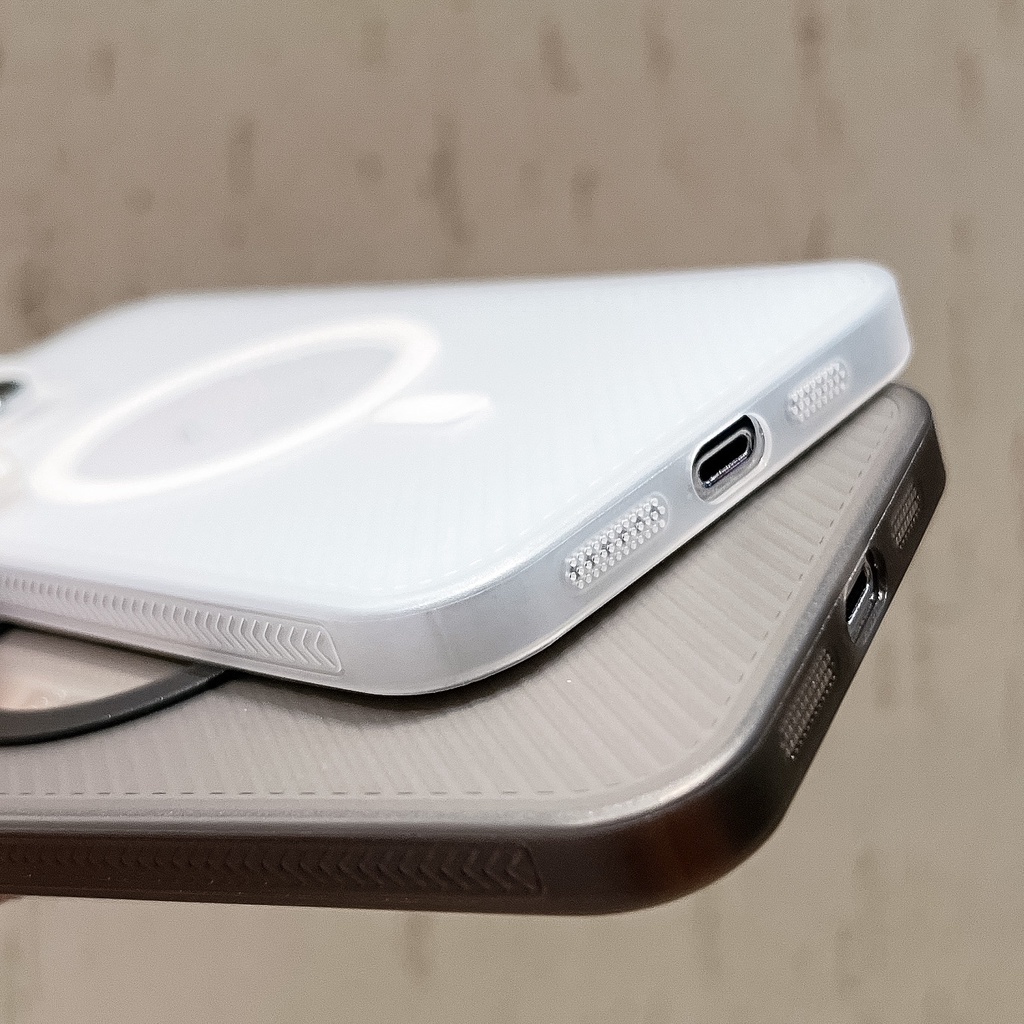 Ốp Lưng Trong Nhám Viền Màu Cho Điện Thoại iphone 14 13 pro max