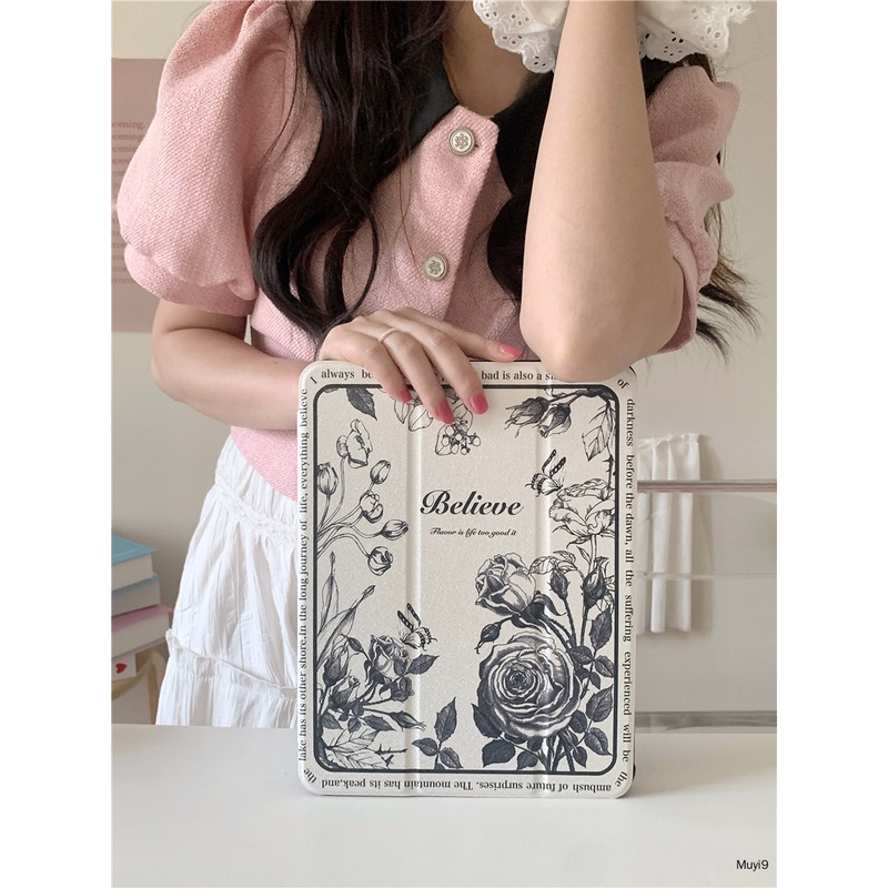 Bao Da Máy Tính Bảng In Hình Hoa Bướm Cổ Điển Cho ipad 10.2 ipad 10 10.9 Mini 6 ipad 9.7 Air 5 Pro 11 / ipad 12.9 ipad Gen 9 Ốp