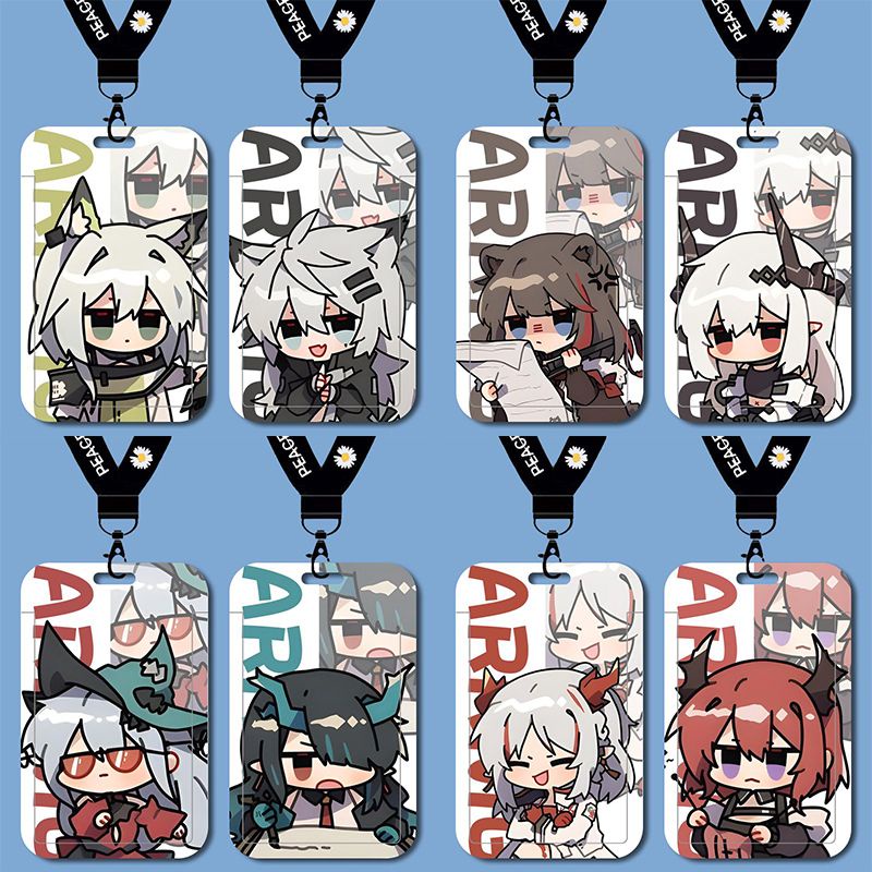 Arknights q version eyjafjalla > Bao Đựng Thẻ Học Sinh / Thẻ Xe Buýt / Thẻ Truy Cập / Làm Việc Mầm Non / id Có Dây Đeo