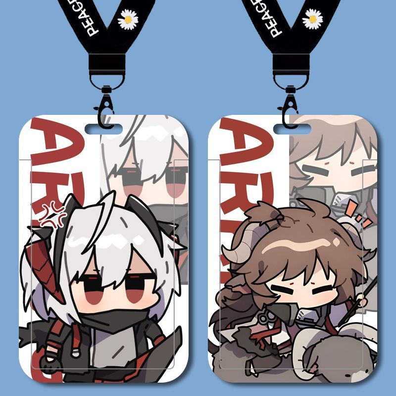 Arknights q version eyjafjalla > Bao Đựng Thẻ Học Sinh / Thẻ Xe Buýt / Thẻ Truy Cập / Làm Việc Mầm Non / id Có Dây Đeo