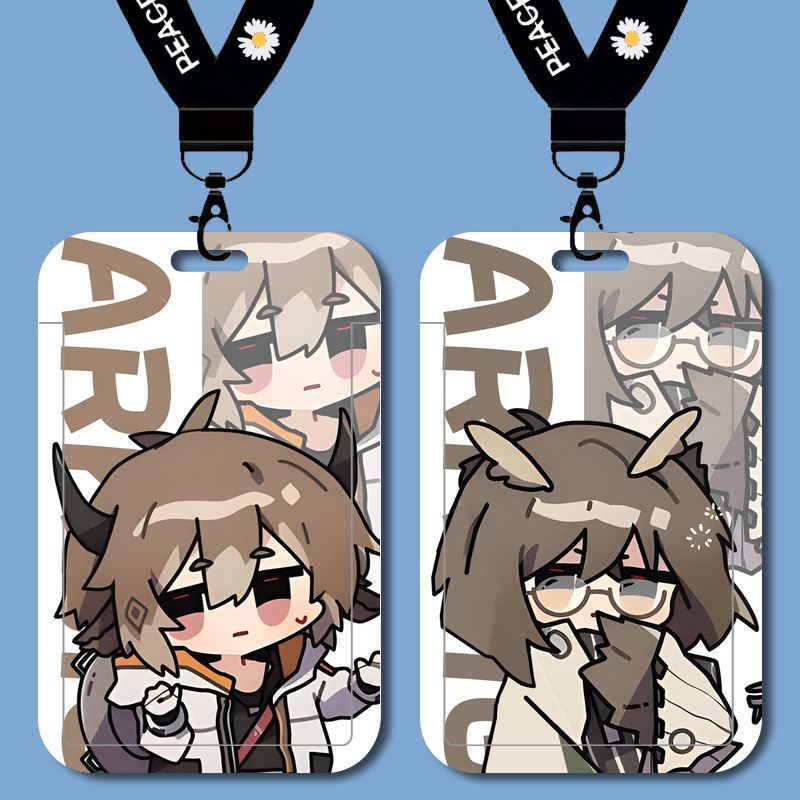 Arknights q version eyjafjalla > Bao Đựng Thẻ Học Sinh / Thẻ Xe Buýt / Thẻ Truy Cập / Làm Việc Mầm Non / id Có Dây Đeo
