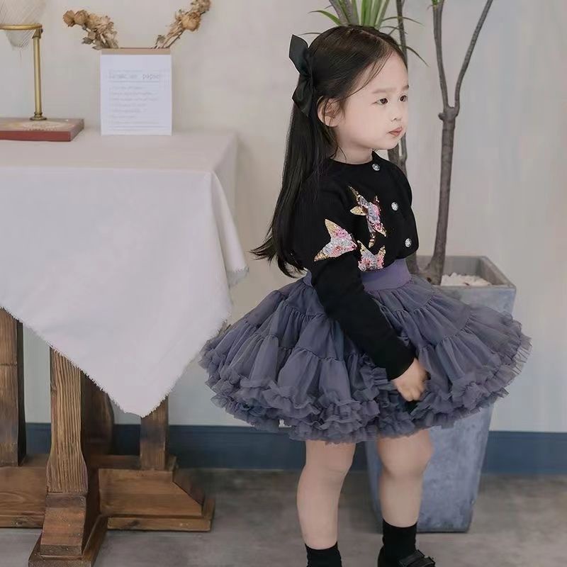 Mới Chân Váy Xòe Công Chúa Đáng Yêu Cho Bé Gái