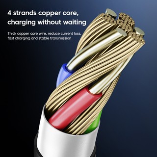 Cáp Sạc Nhanh type c micro usb 3 Trong 1 Cho iphone android Điện Thoại