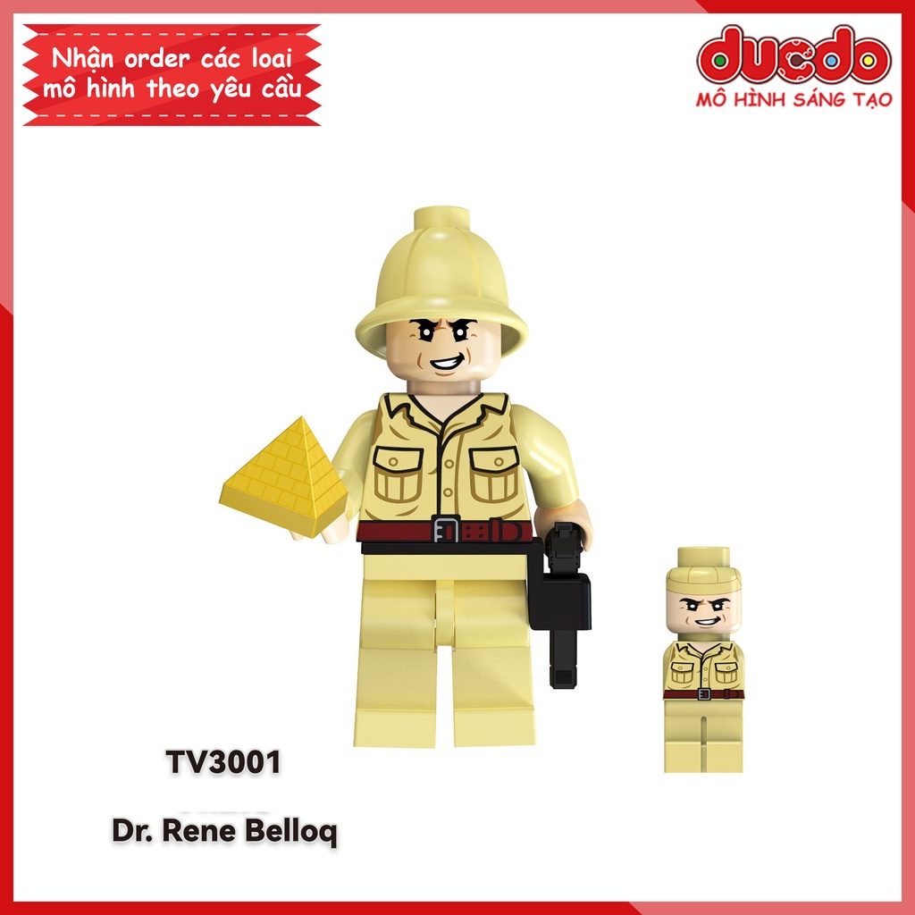 Minifigures nhân vật thợ săn kho báu Indiana Jones - Đồ chơi Lắp ghép Xếp hình Mini TV6301