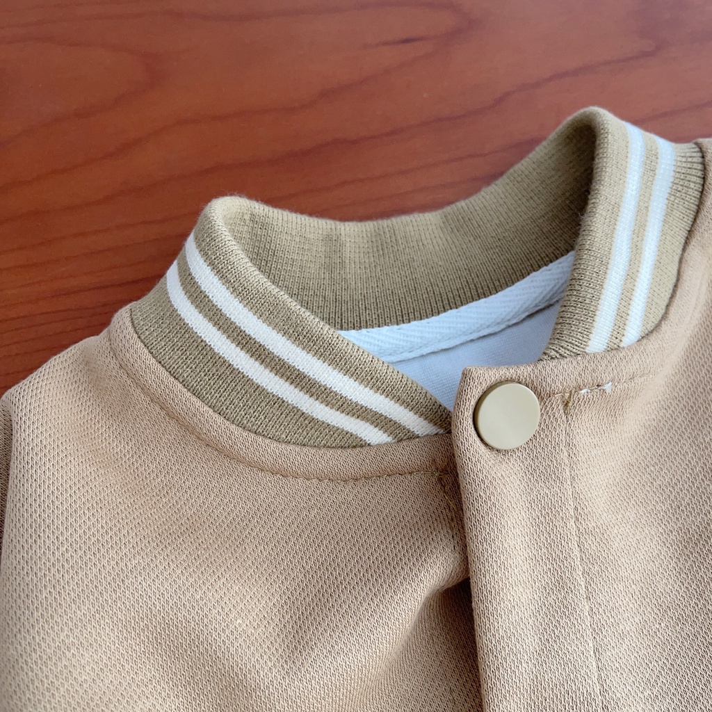 Áo Khoác Bóng Chày Thêu Chữ Thời Trang Hàn Quốc Dành Cho Bé 0-5 Tuổi