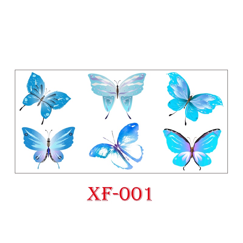 Hình Xăm Dán Tạm Thời Hình Bướm 3d Chống Nước