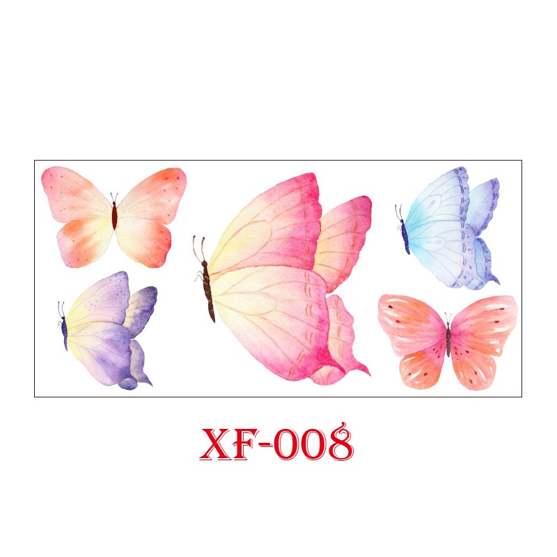 Hình Xăm Dán Tạm Thời Hình Bướm 3d Chống Nước