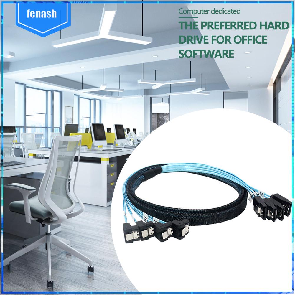 Cáp Dữ Liệu sata 3.0 mini 7 pin 6gbps 4 sata Sang 4 sata Cho ssd