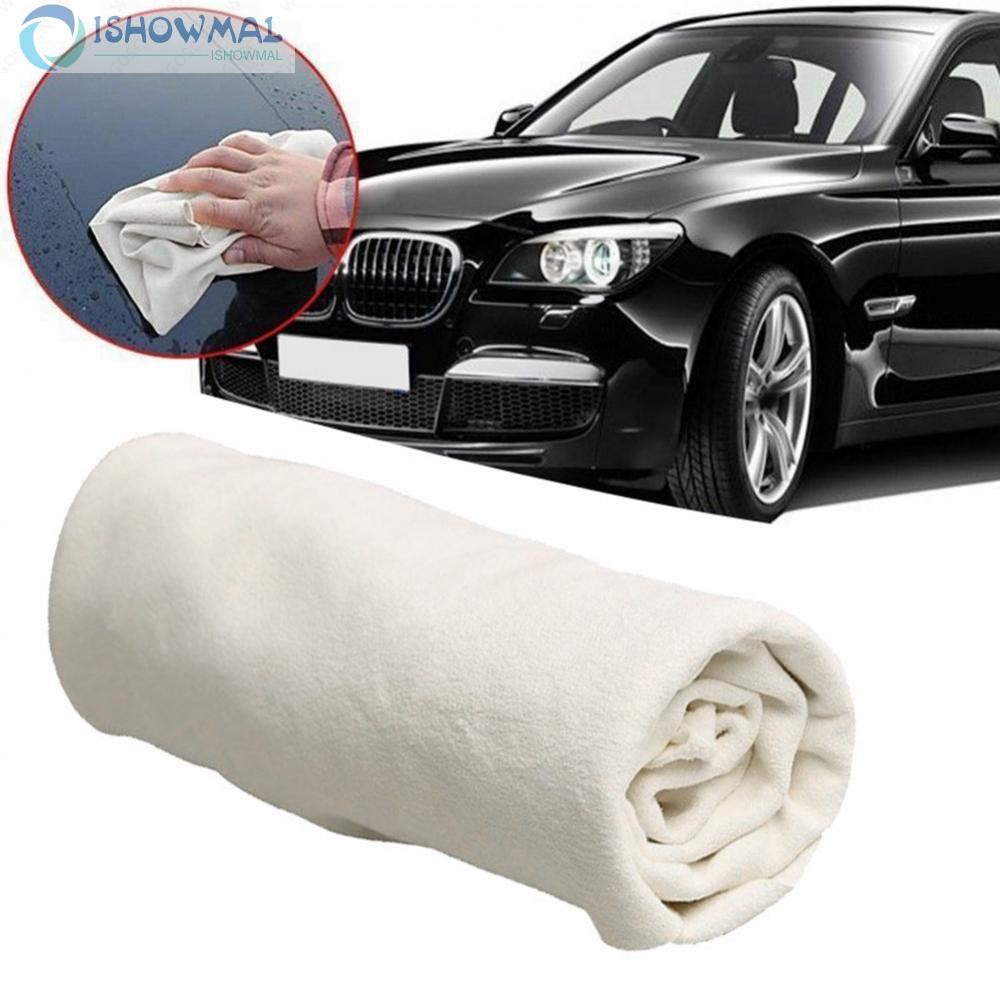 [ISHOWMAL-VN]Large Natural Chamois Leather Cars Cleaning Cloth Washing Absorbent Drying Towel-New In 8-