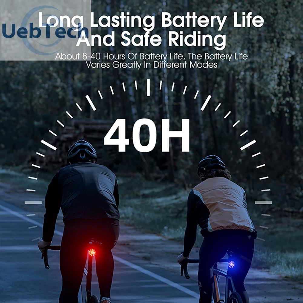 Đèn Phanh Xe Đạp Cảm Biến Ánh Sáng 6 Chế Độ An Toàn