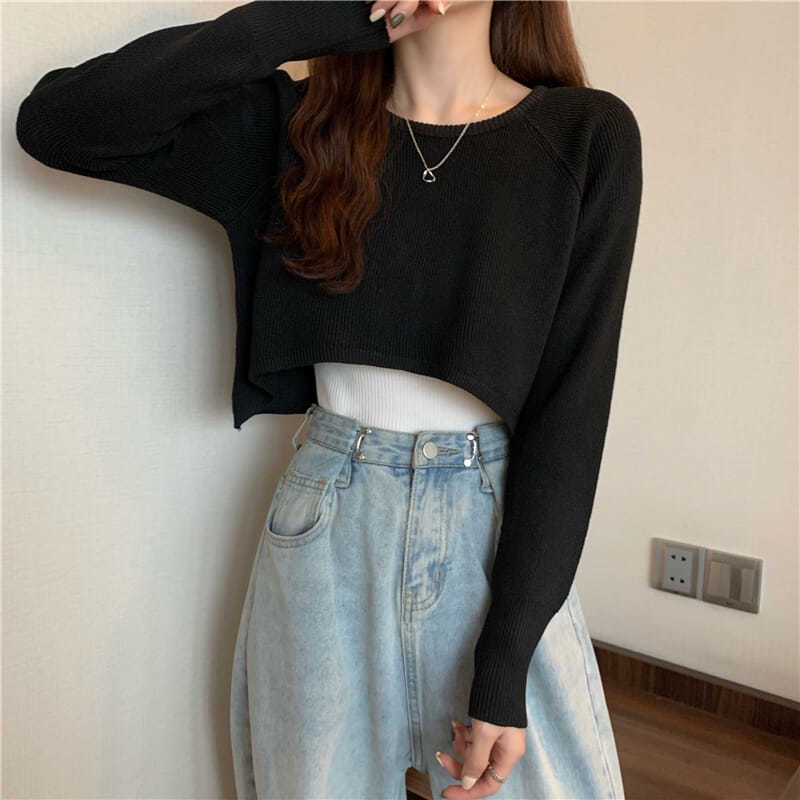 Áo sweater Tay Dài Dáng Rộng Phong Cách Hàn Quốc Thời Trang Xuân Thu Mới Cho Nữ áo len nữ NZ-MY-34