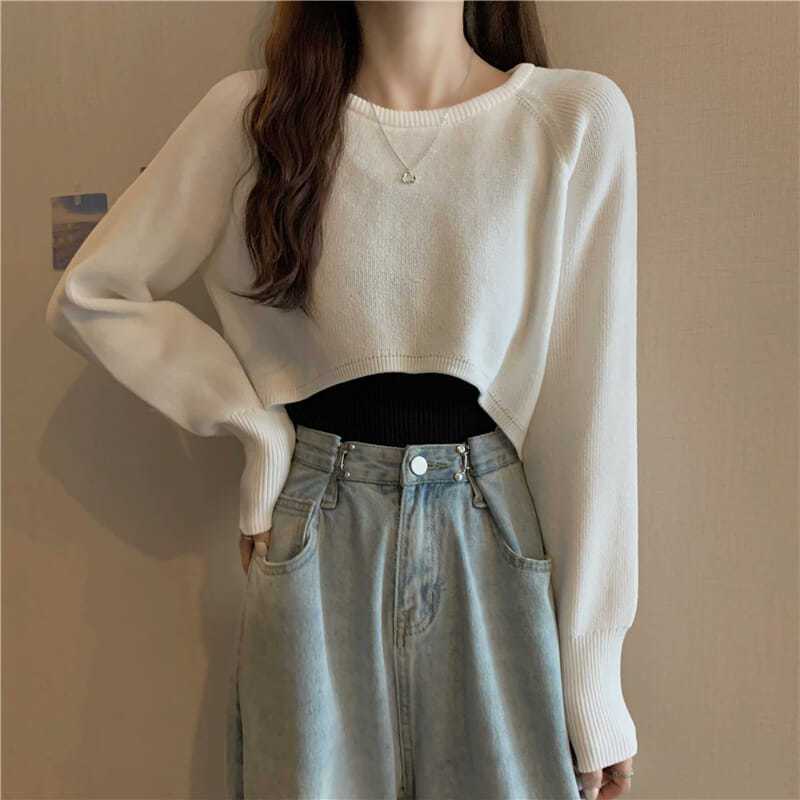 Áo sweater Tay Dài Dáng Rộng Phong Cách Hàn Quốc Thời Trang Xuân Thu Mới Cho Nữ áo len nữ NZ-MY-34