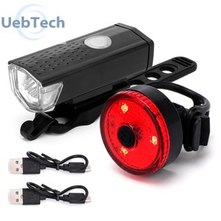Bộ Đèn Pha led usb Và Đèn Hậu Cho Xe Đạp