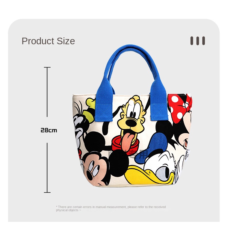 Disney Túi tote Cầm Tay Hình mickey & Những Người Bạn / Heo Ôm Rồng Thời Trang Chính Hãng