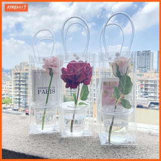 STARBUCKS Túi tote Đựng Bình Nước Giữ Nhiệt Bằng Nhựa pvc Trong Suốt Tái Sử Dụng Được