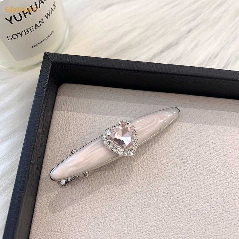 Siyuyan Kẹp Tóc Hình Nơ / Chữ love / Kim Cương Bằng Hợp Kim Dễ Thương Cho Nữ vn